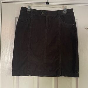 Faded Glory Grey Corduroy 20” Length Skirt